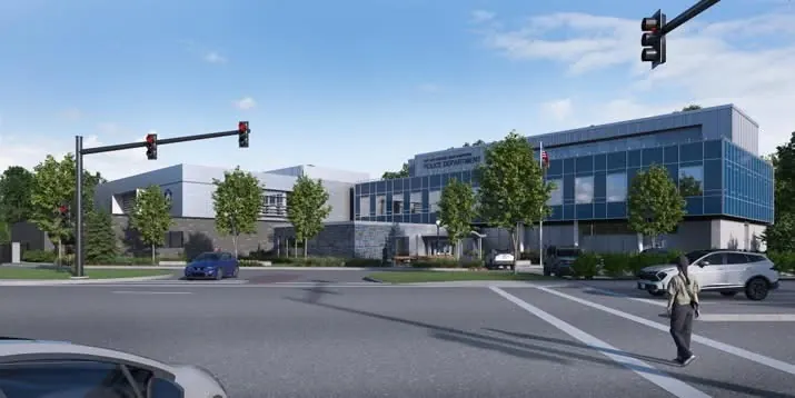 The current Concord police station site.