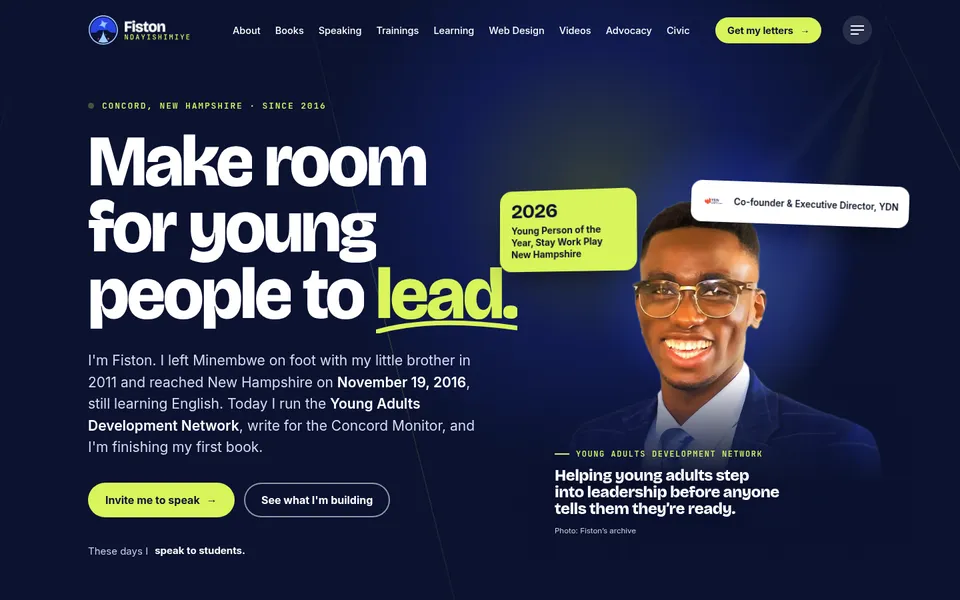 Screenshot of This website